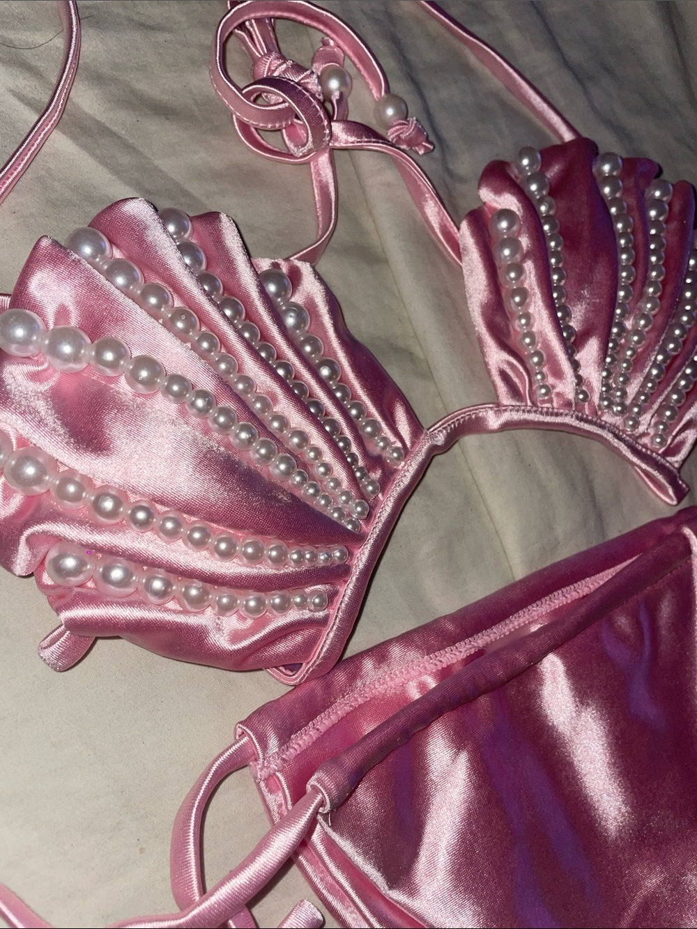 Missguided Baby Pink Shell Bikini Set 🩷 - Picture 2 of 2